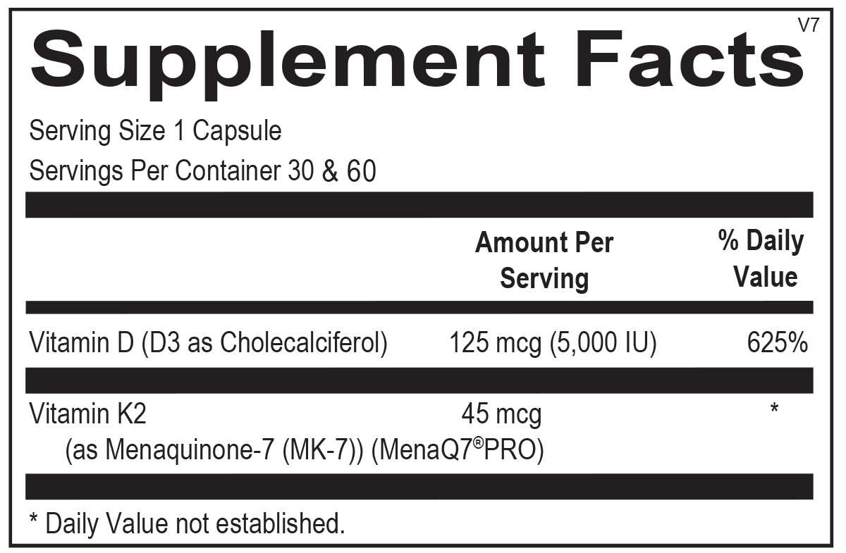 Vitamin K2 with D3