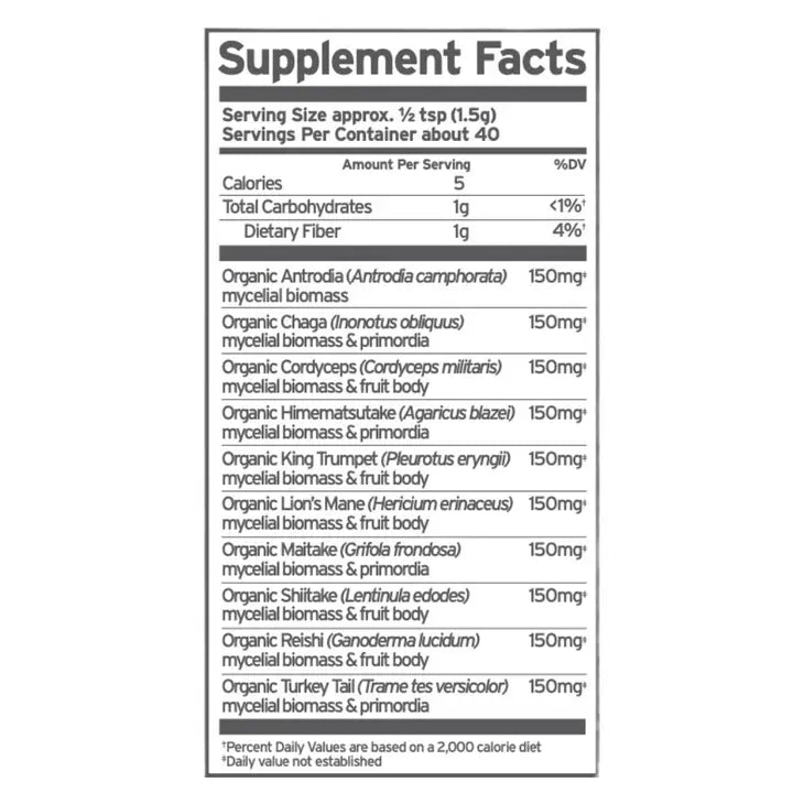 Organic 10 Mushroom Blend