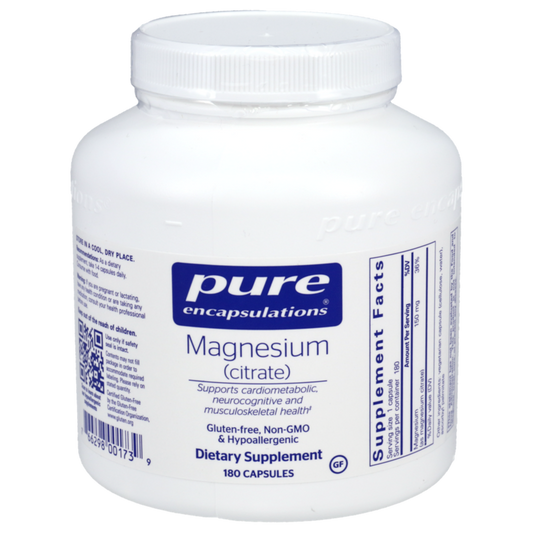 Magnesium Citrate (Pure Encapsulations) 180 capsules
