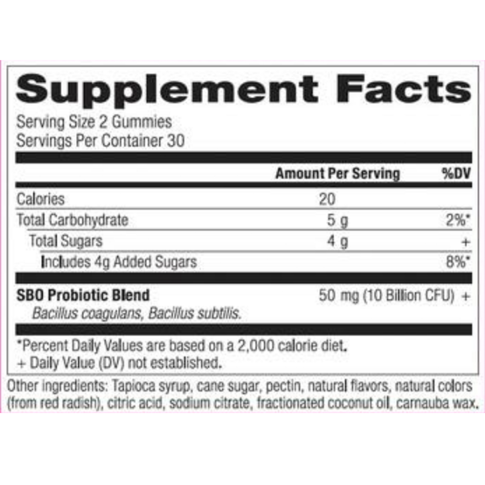 Probiotic gummies